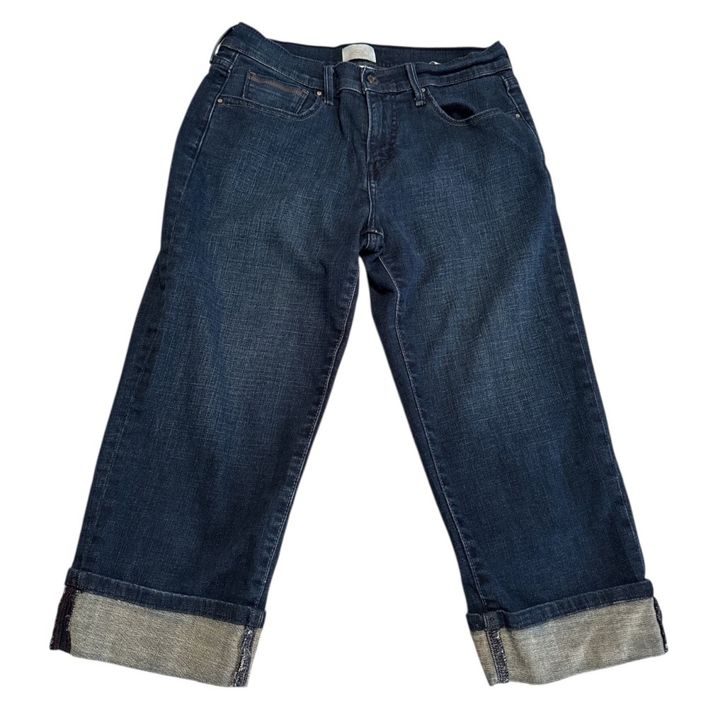 Levi's 515 Capri Jeans Women's Size 4 Dark Wash‎ Cuffed Cropped Denim Normcore